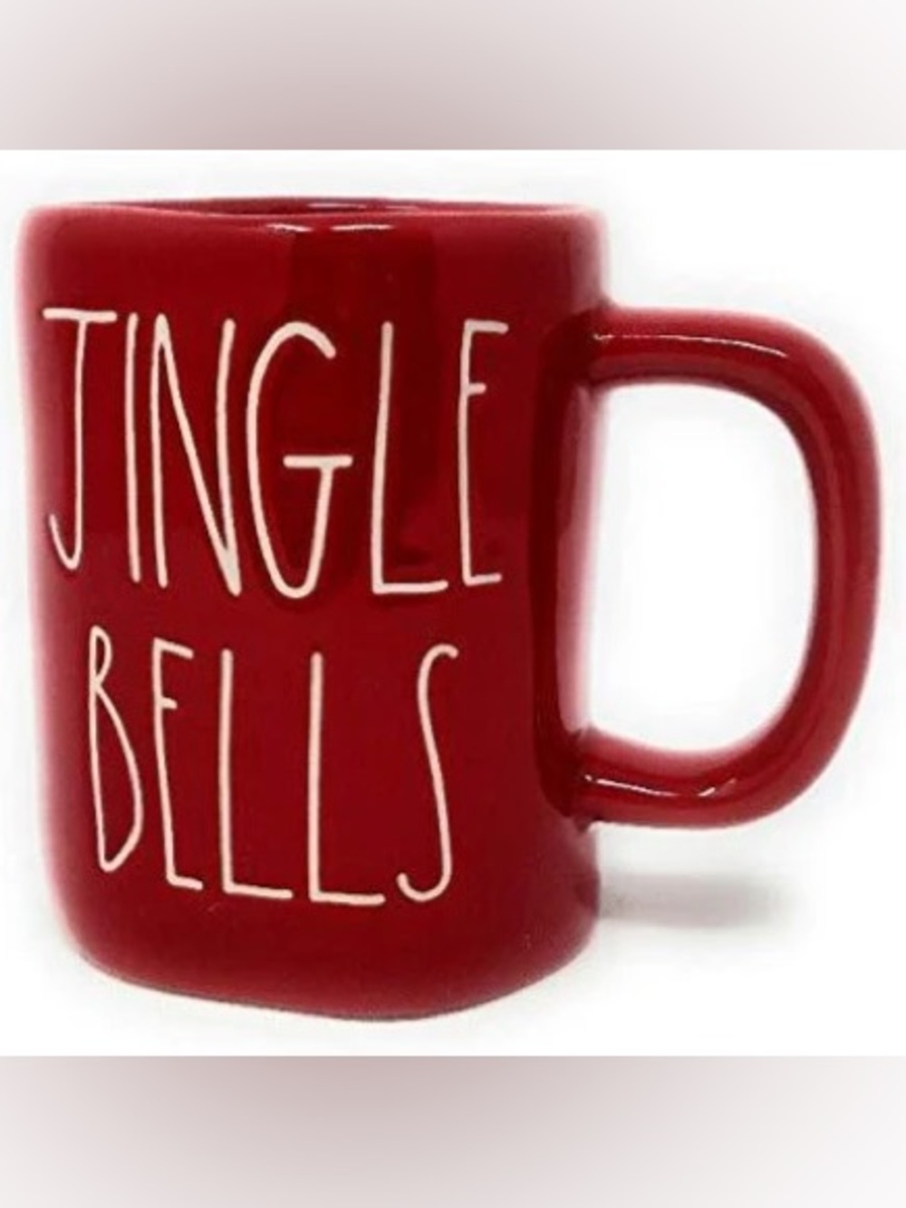 Rae Dunn Red 'JINGLE BELLS' Ceramic Mug